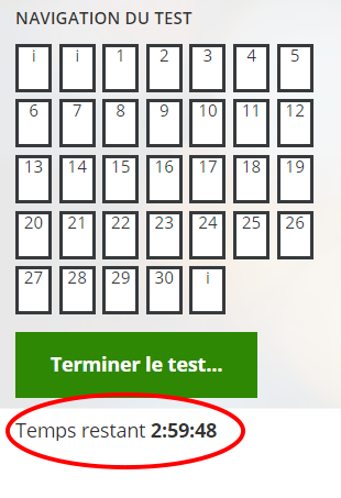 exemple temps restant